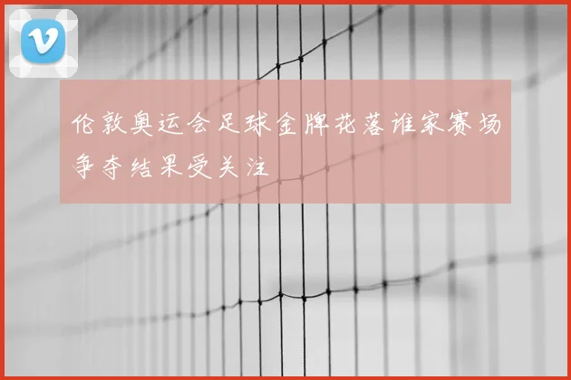 伦敦奥运会足球金牌花落谁家赛场争夺结果受关注